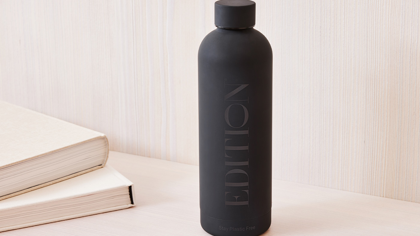 EDITION Water Bottle  Indulge With EDITION